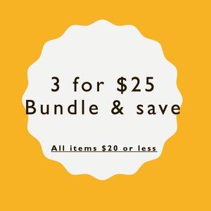 3 for $25 BUNDLE SALE!